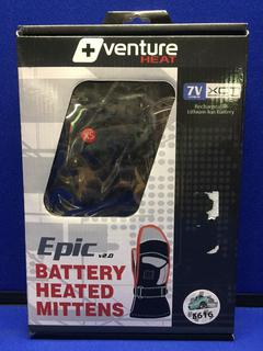 Venture Heat 7V Epic Battery Heated Gloves, Size XSM.