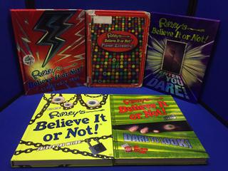 (5) Assorted Ripley's Believe it or Not Hard Cover Books.