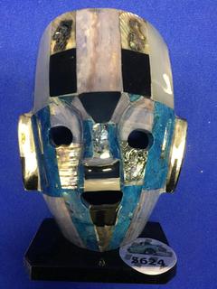 6" Ceramic Mask Decoration.