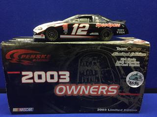 Team Caliber Ryan Newman # 12 Alltel / Mobile 1 NASCAR Die Cast Model, 1:24 Scale.