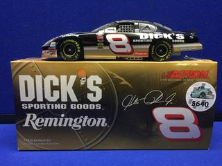 Action Hank Parker Jr. # 8 Remington / Dick's Sporting Goods NASCAR Die Cast Model, 1:24 Scale.