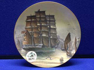 Franklin Porcelain 9" Decorative Plate, The Great Clippers Collection "Patriarch".