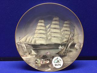 Franklin Porcelain 9" Decorative Plate, The Great Clippers Collection "Great Republic".