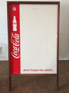 25"x44" Coca Cola Sandwich Board.