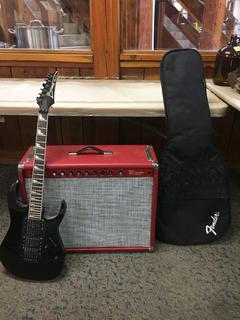 Ibanez RG 370DX Electric Guitar and Peavey 100 Series Amp.