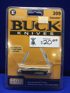 Buck Knives 309 Companion two Blade Folding Pocket Knife.