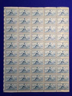 USA Three Cent National Guard of The U.S. Stamps, Sheet of (50).