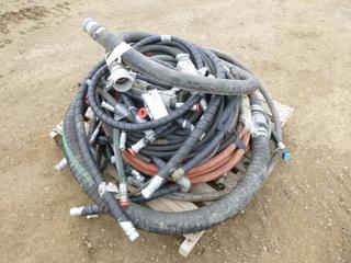 Qty of Misc. Hydraulic Hoses, C/w Various Fittings and Hoses, Assorted Sizes (Row 4)