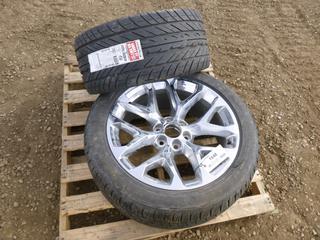 (1) Unused Goodyear Eagle Tire, P275/40ZR18, (1) Bridgestone Dueler Tire on Champ Rim, P285/45R22 * Note Damaged - See Pictures*