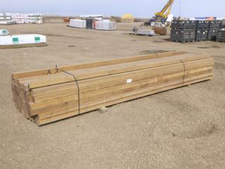 Qty of 4 In. x 4 In. x 16 Ft. Treated Lumber