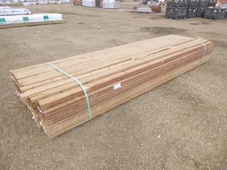 Qty of Spray Lake Sawmills 2 In. x 4 In. x 14 Ft. Treated Lumber