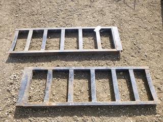 (2) Car Trailer Loading Ramps, 59 3/4 In. x 17 3/4 In. x 3 In. (Row 3)