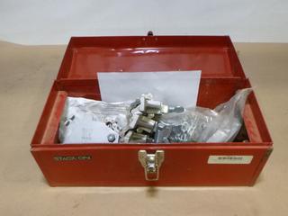 Unused Mathey Dearman 1 In. - 8 In. Jackscrew Chain Pipe Clamp Kit, Part D231, SN M63414, c/w 16 In. Tool Box (C1)