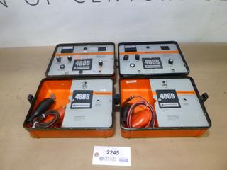 (2) Metrotech Sets of Pipe and Cable Locators: Model 480B, SN 26061, Each Set c/w Carrying Case (T-3-1)