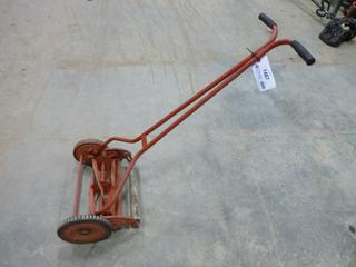 Vintage Manual Push Mower, Made In England * Note: Missing Left Wheel*