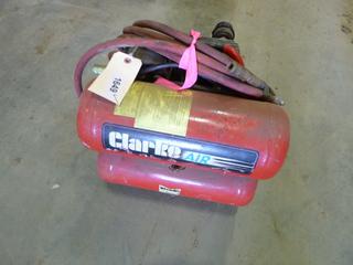 Clarke Air Compressor, Model AC 2002, C/w Hose, 115 Volts, 2 HP, 115 PSI (S-4-3)