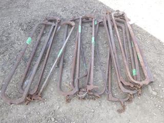 (10) Vintage Cow Stanchions (Row 2)