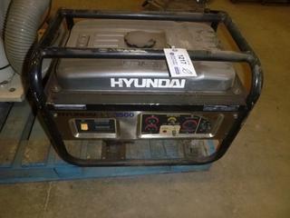 Hyundai HHD3500 Peak Power c/w 3500 Watts, 6.5 HP *Note: Running Condition Unknown* (O-3-2)