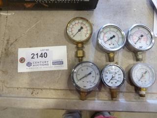 (6) Gauges From 30 PSI Max to 300 PSI Max (A2)