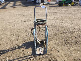 Oxy / Acetylene Bottle Cart w/ High Pressure Gauges, Hoses, Torch w/ 3 Strikes (Row 2)