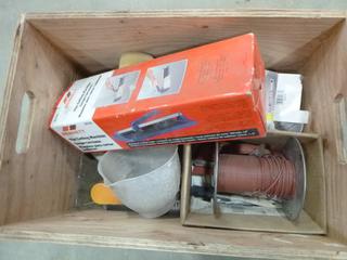 Qty of Misc. Items, Includes Wire, Face Mask. Cutting Machine, Measuring Cup (T-3-2)