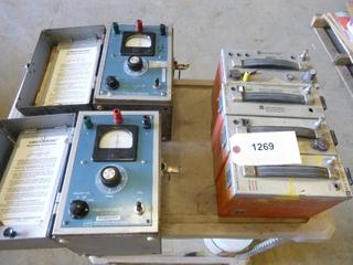 (3) Metrotech 810 Transmitters, (2) Vibroground Boxes, (1) 850 Transmitter (O-1-4)