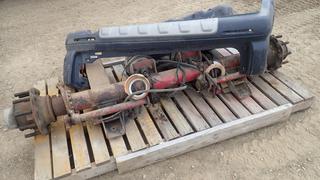 Assorted Truck Parts, Axel, Plastic Tank, Bumper Cover