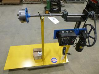 Welding Positioner with Stand, Baldor Variable Speed Motor with 3 Jaw Chuck, 120 V (R-1-3)