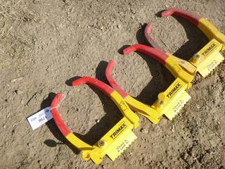 (3) Trimax TCL75 Wheel Lock Chock *Note: No Key* (A1)