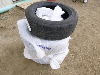 (4) Goodyear Eagle Sport All Season Tires, 205/55R16 91V SL Eagle Sport A/S VSBTL, Used for Less than 4,000 KMS, 95% Life, See Document Tab for Work Order Details