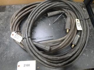 (2) 50 Ft. Welding Cable w/ ends on each (B-1)