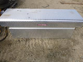 Weather Guard Locking Truck Storage Box, Model 123-2-01, C/w Contents, 20 In. x 6 Ft. x 25 In. *Note: Missing Keys* (Row 5)