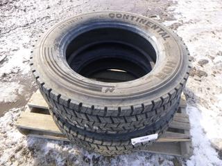 (2) Continental HDR Tires 225/70R19.5, *Note: No Rims* (Row 2)