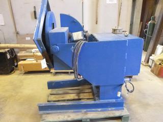 Pandjiris Heavy Duty Positioner c/w Power Tilt, Adjustable Height, 12 In. 3 Jaw Chuck *Note: No Foot Pedal, Good Working Order As Per Consignor* (East Wall)