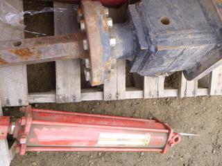 Hydraulic Cylinder w/ Misc. Machine Part (Row 4)