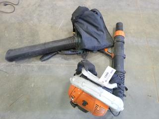 Stihl Backpack Blower, Model BR700, C/w Yardwork's 12A Premium Electric Blower / Vac and Extra Attachment (F FRONT)