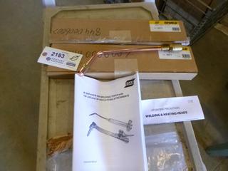 (2) Unused Esab OxWeld Rose Bud Heating Head No. 55, Part 998775 (G-1)