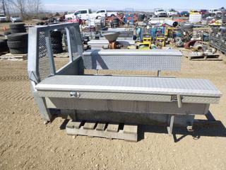 Galvanized Headache Rack w/ Tool Boxes and Live Roll (NORTH FENCE)