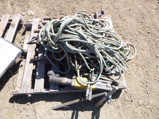 Qty of Hydraulic Jack Hammer Rope and Pulleys (NORTH FENCE)