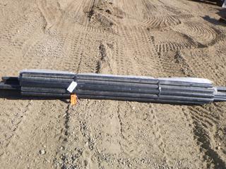 (12) 2 3/8 In. x 8 Ft. Long Posts and (8) 1 5/8 In. x 10 Ft. Top Rail Power Coated Black (NORTH FENCE 14)