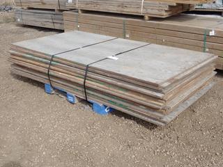 (20) 3/4 In Thick Full Sheet Plywood