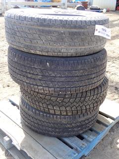 (1) Toyo H/T Open Country P225/70R17 Tire, (1) Goodyear Wrangler 265/70R17 Tire, (1) Goodyear Ultra Grip Ice 245/75R17 Tire, (1) Firestone Transforce LT245/70R17 Tire