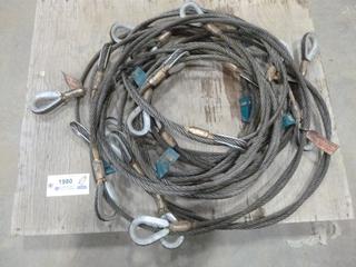 (10) 10 Ft. Long 1/2 In. Cables w/ Eyelets (NORTH FENCE)