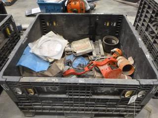 Qty of Hitachi Seals, Bottle Bracket, Bolts, Stopper Parts, John Deer O-Ring Seal and Stainless Steel Plates *Note: Crate Not Included*