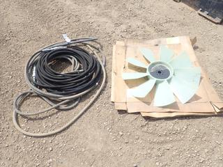 Qty of Hydraulic Hose w/ Baldor Cooling Fan Blades (Row 4)