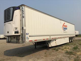 2015 CIMC VANGUARD 53' T/A Refrigerated Van Trailer c/w Carrier Reefer, Unit # 1579, VIN 527SR5326FM005545.
