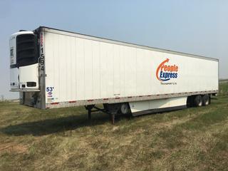2016 Utility 53' T/A Refrigerated Van Trailer c/w Thermo King Reefer, Unit # 1594, VIN 1UYVS2535GM380908.