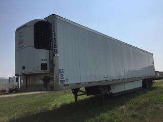 2016 Utility 53' T/A Refrigerated Van Trailer c/w Thermo King Reefer, Unit # 1589, VIN 1UYVS2538GM380921.