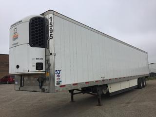 2016 Utility 53' T/A Refrigerated Van Trailer c/w Thermo King Reefer, Unit # 1595, VIN 1UYVS2539GM380913.