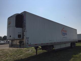2015 Utility 53' T/A Refrigerated Van Trailer c/w Thermo King Reefer, Unit # 1582, VIN 1UYVS2539FM144213.